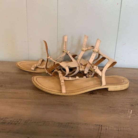 Rebecca Minkoff Nude Studded Gladiator Sandals Size 7.5 - Picture 5 of 7